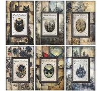 NAESM 180 pezzi di carta vintage per scrapbooking, diario gotico vintage Ephemera Pack, journaling scrapbooking forniture kit di carta artigianale sfondo decorativo