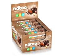 NÄTOO Barrette Proteiche Crispy 50gr. - Protein Bar vegane a Basso contenuto di Zuccheri - LOW Carb - Gluten Free (Box da 16 Chocolate Hazelnut, Chocolate Hazelnut)