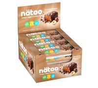 NÄTOO Barrette Proteiche Crispy 50gr. - Protein Bar vegane a Basso contenuto di Zuccheri - LOW Carb - Gluten Free (Box da 9 Chocolate Hazelnut, Chocolate Hazelnut)