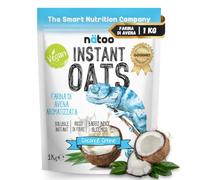NÄTOO Farina di Avena Aromatizzata, 1 kg, Ideale per Pancake Proteici, Instant Oats, Avena Istantanea Gusto Coconut Creme