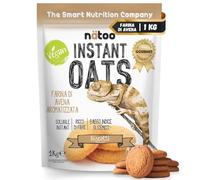 NÄTOO Farina di avena aromatizzata a basso indice glicemico - solo 1gr. di zuccheri - Farina di Avena low carb ad alto contenuto di fibre - 1Kg - Biscotto