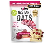NATOO Farina di Avena Aromatizzata White Chocolate Raspberry, 1000 g
