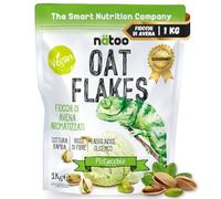 NÄTOO - Fiocchi di avena aromatizzata a basso indice glicemico - Alto contenuto di Fibre - solo 1gr. di Zuccheri - 1Kg di Avena Gusto: Pistacchio