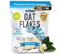 NÄTOO - Fiocchi di avena aromatizzata a basso indice glicemico - Alto contenuto di Fibre - solo 1gr. di Zuccheri - 1Kg di Avena Gusto: Vaniglia