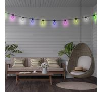 Näve Ghirlanda luminosa solare a LED CADENA, RGB, nera, a 10 luci, 10 m 5314762