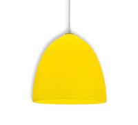 Näve Lampada a sospensione Fancy in silicone giallo Näve