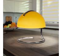 Näve Lampada da tavolo Burano, giallo, altezza 25 cm, vetro/metallo, E27 Näve