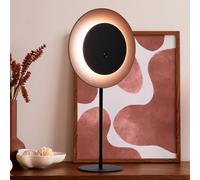 Näve Lampada da tavolo LED ricaricabile Solan, nero/marrone, solare, IP54 Näve
