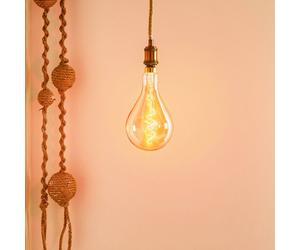 Näve Lampada LED sospensione Ontario, canapa, 1 luce Näve