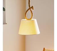Näve Lampada sospensione Rope con tessuto e corda Näve