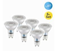 Näve LED riflettore GU10 4,6W 450lm bianco caldo set 6x Näve