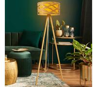 Näve Piantana Finja con treppiede di bambù Näve