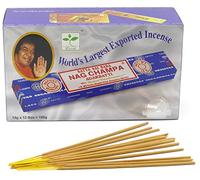Nag Champa Bastoncini Nag Champa, 15 g, prodotto originale indiano, 12 boites