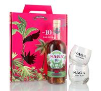 Naga 10 YO Siam Limited Edition Indochinese Rum set regalo 40% vol. 0,70l