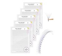 NAGARAKU 5er Pack 5D Premade Fans 320 Fans 0.07 D 9-14mm Volume Russo