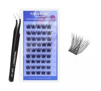 NAGARAKU Ciglia Finte Autoadesive con Pinzette 45 Pcs Volume Non Richiede Colla Né Solvente Riutilizzabili In Un Unico Passaggio Eyelash Morbide E Sottili Trucco Occhi Naturale 0,07mm C 10/11/12mm