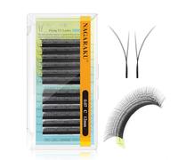 NAGARAKU Ciglia Fox YY 4D Volume Forma YY Punta Doppia Ventagli Prefabbricati Morbide Leggere Naturali Effetto Eyeliner Effetto Fox Cat Eye Sguardo Allungato Per Lash Artist Nero Opaco (0.07 C 12mm)
