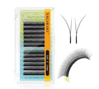 NAGARAKU Ciglia Fox YY 4D Volume Forma YY Punta Doppia Ventagli Prefabbricati Morbide Leggere Naturali Effetto Eyeliner Effetto Fox Cat Eye Sguardo Allungato Per Lash Artist Nero Opaco (0.07 C 11mm)