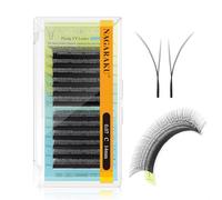NAGARAKU Ciglia Fox YY 4D Volume Forma YY Punta Doppia Ventagli Prefabbricati Morbide Leggere Naturali Effetto Eyeliner Effetto Fox Cat Eye Sguardo Allungato Per Lash Artist Nero Opaco (0.07 C 14mm)