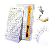 NAGARAKU Comic Fairy Ciglia 84 Fans Ventagli YY e Clover Blend Ventagli Leggeri Modellazione Monoblocco Non Richiede Sigillante Morbido Base Piatta e Punta Affilata Facile da Applicare (0.07 D 15mm)