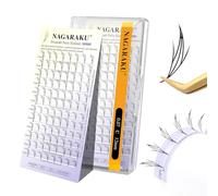 NAGARAKU Comic Fairy Ciglia 96 Fans Ventagli YY e Clover Blend Ventagli Leggeri Modellazione Monoblocco Non Richiede Sigillante Morbido Base Piatta e Punta Affilata Facile da Applicare (0.07 C 12mm)