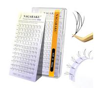 NAGARAKU Comic Fairy Ciglia 96 Fans Ventagli YY e Clover Blend Ventagli Leggeri Modellazione Monoblocco Non Richiede Sigillante Morbido Base Piatta e Punta Affilata Facile da Applicare (0.07 D 10mm)