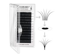 NAGARAKU Estensioni delle Ciglia Sferza Individuale Arricciatura 0.05 C 12-13-14mm Mescolare Classico 3 Strati Camelia Ciglia Finte di Visone Soffice Luce Super Morbida Nessuna Colla Sulla Base Volume