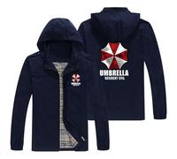 NAGBCTY Felpa da uomo con cappuccio e stampa Resid.ent evil, giacca felpa da uomo con tasche, cardigan felpa slim fit a manica lunga casual(Multicolor 2,L)