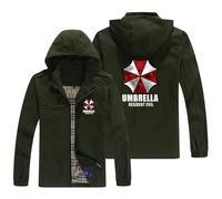 NAGBCTY Felpa da uomo con cappuccio e stampa Resid.ent evil, giacca felpa da uomo con tasche, cardigan felpa slim fit a manica lunga casual(Multicolor 3,L)