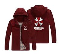 NAGBCTY Felpa da uomo con cappuccio e stampa Resid.ent evil, giacca felpa da uomo con tasche, cardigan felpa slim fit a manica lunga casual(Multicolor,S)