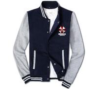 NAGBCTY Giacca da uomo Resid.ent evil, giacche stampate con bottoni e maniche lunghe, felpa da motociclista vintage per primavera e autunno(Multicolor 3,M)