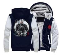 NAGBCTY Giacca Invernale da Uomo Wit.cher, Giacca Spessa e Calda con Cerniera, Cardigan a Contrasto di Colore, per Sport(Multicolor 4,L)