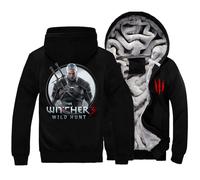 NAGBCTY Giacca Invernale da Uomo Wit.cher, Giacca Spessa e Calda con Cerniera, Cardigan a Contrasto di Colore, per Sport(Multicolor,3XL)