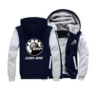 NAGBCTY Men's Work Jacket C.a.n-a.m, Winter Jacket with Full Zipper Closure, Midweight Cardigan, for Outdoor Activities(Blue,XXL)