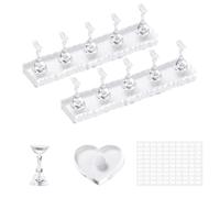 Nagelhalter - Acryl Übungs Display Ständer, Nagelhalter Mit Doppelseitigem Klebeband | Für Anfängerinnen Salon Schminktisch Maniküre Sammlung