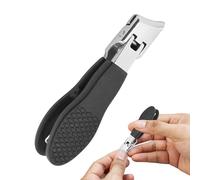 Nagelknipser mit weiter Backenöffnung | Nagelknipser mit Spritzschutz | Fingernagelschere für Erwachsene und Senioren, tragbarer schräger Zehennagelschneider