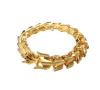 Nagelschmuck Manschettenarmband für Männer, Vintage-Armband mit Drachenmotiv, Geburtsjahr, Hip-Hop, Punk-Metall, golden, trendiges Geschenk für Vater und Herrensolaruhr Lederarmband (Gold, One Size)