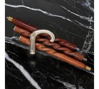 Nagina International aluminum & ottone decorativo | Full size bastone da passeggio in palissandro per uomini e donne