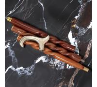 Nagina International aluminum & ottone decorativo | Full size bastone da passeggio in palissandro per uomini e donne