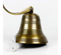 Nagina International - Campane decorative per barche nautiche, in alluminio, nichelate e in ottone antico, campana per nave dei pirati, decorazione da parete (ottone antico, 22 cm)
