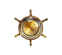 Nagina International Esclusivo orologio a oblò da 33 a 22,9 cm con volante della nave dei pirati | sontuosa decorazione da parete da regalo e da collezione