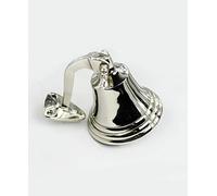 Nagina International Nautical Premium Polished Brass And Nickel Coated Door Functional Bells | Exclusive Pirate's Decor Gifts Collectibles (Aluminum, 3 Inches)