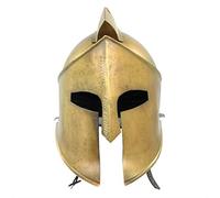 Nagina International Riproduzione dell'elmo del re Leonida del film Spartan 300 dell'armatura medievale antica con finitura in bronzo anticato, stile vintage classico