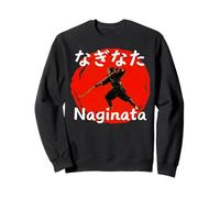 Naginata Arti Marziali Giapponese Aste Retro Budo Koryu Felpa