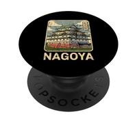 Nagoya Giappone vintage giapponese casta retrò Kanji design PopSockets PopGrip Adesivo