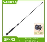 Nagoya SP-R2 ad alto guadagno Dual Band VHF/UHF 144/430MHz 2.15/5dBi Antenna Radio Mobile per auto PL259 connettore per YAESU Kenwood ICOM