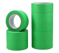 Nagoyuki 8 rotoli di nastro adesivo per pittori, 48 mm x 50 m, nastro coprente per pittura, largo, nastro blu, impermeabile al calore, per trattamento dei bordi, separazione dei colori, artigianato