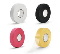 Nagoyuki Confezione da 4 nastri adesivi per bastone da hockey, 2,5 cm x 25 m, in gomma, autoadesivi, per hockey su ghiaccio, golf, tennis, squash, badminton, baseball