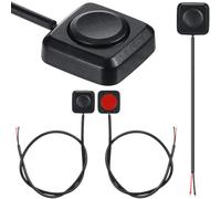 Nagoyuki Interruttore Momentaneo di Accensione/Spegnimento A Pulsante Momentaneo da 4 Pezzi Interruttore A Pulsante Mini A Montaggio Superficiale 12V 24V Nero