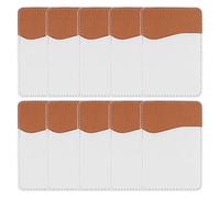 Nagoyuki Portafoglio per Telefono Un Sublimazione da 10 Pezzi - Porta Carte di Credito nel Pelle PU per Il Retro della Chiavetta del Telefono su Android Spazi Vuoti DIY